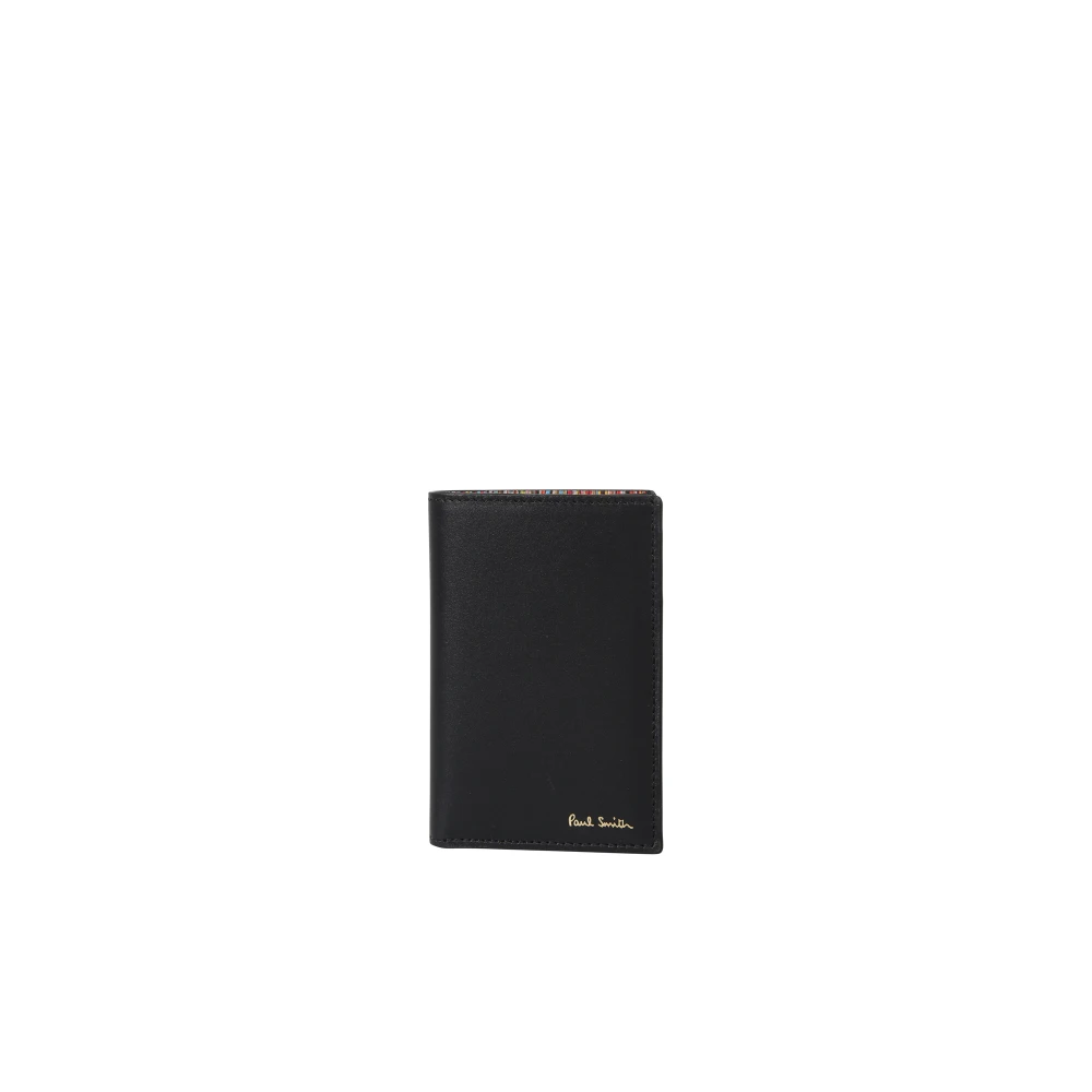 PS By Paul Smith Leren Portemonnee met Kaartsleuven Black Heren