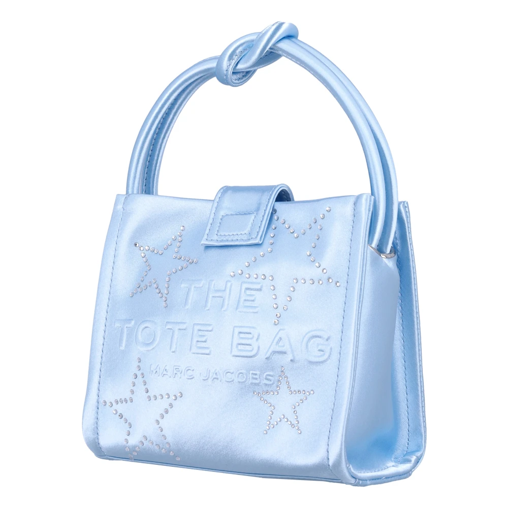 Marc Jacobs Satin Mini Tote Tas Blue Dames