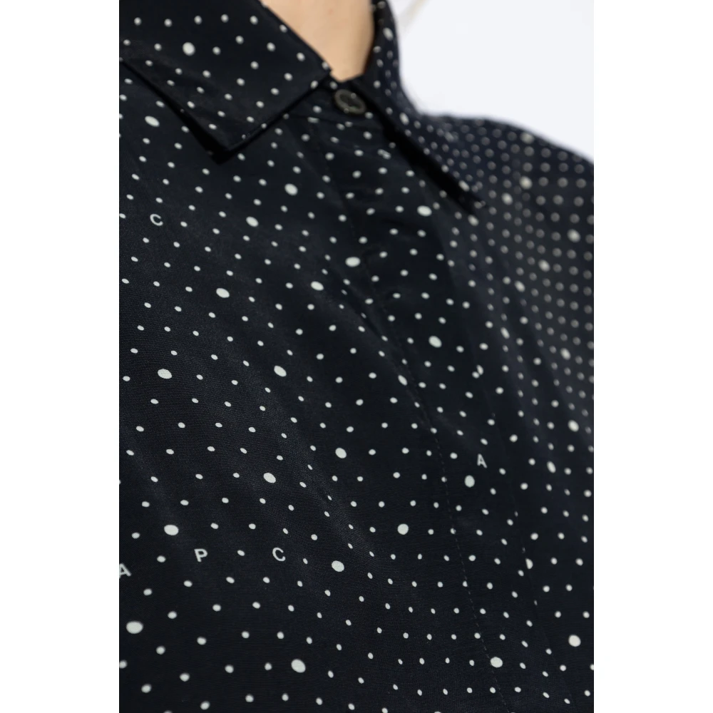 A.p.c. Gestreept overhemd Wendy Blue Dames