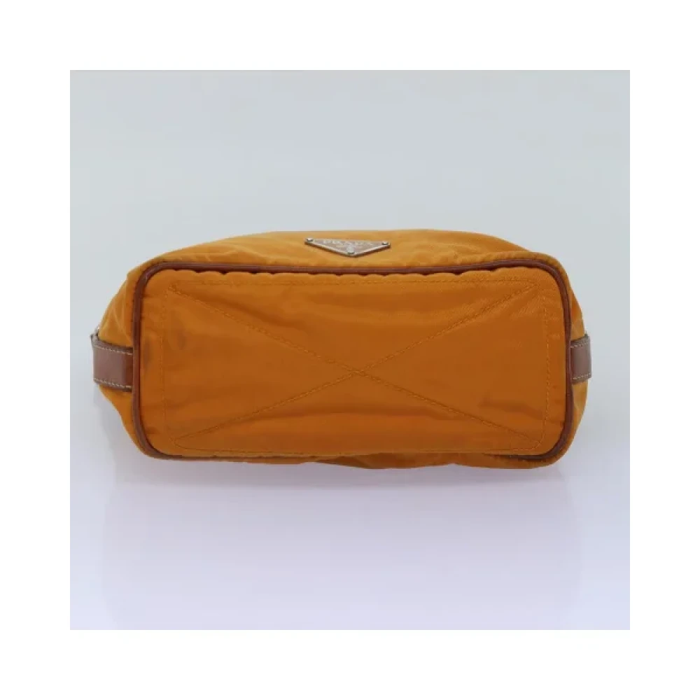 Prada Vintage Pre-owned Nylon prada-bags Orange Dames