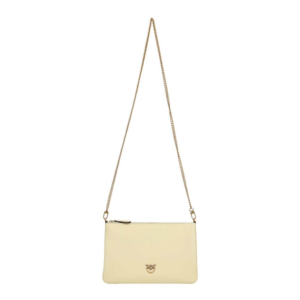 Pinko Women's Beige Cross Body Bags, One Size, Flat Classic Pouch