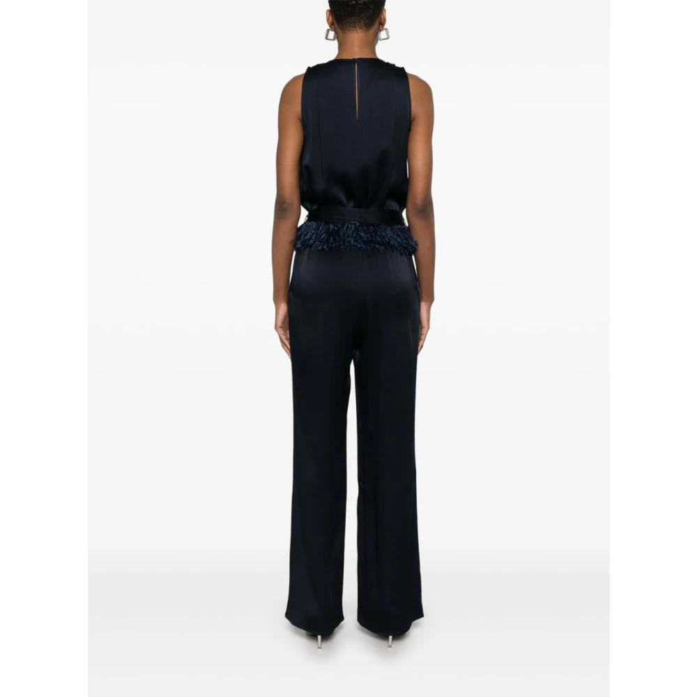Antonelli Firenze Blauwe elastische taille broek Blue Dames
