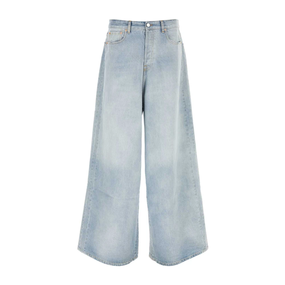 Vetements Wide Jeans Blue Dames