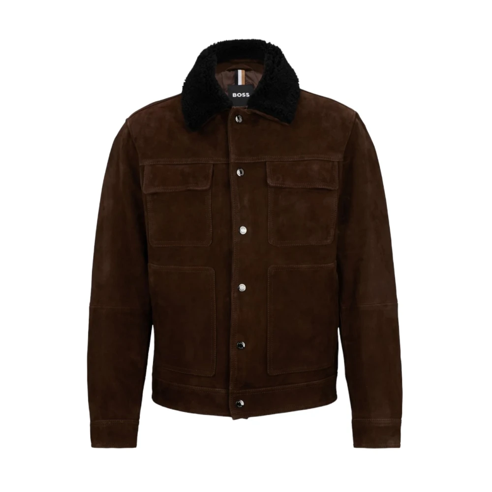 Hugo Boss Modieuze Herenjas Brown Heren