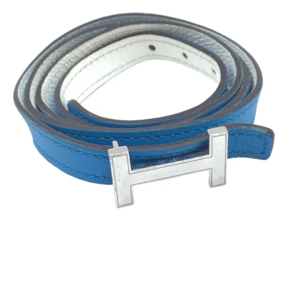 Hermès Vintage Pre-owned Leather belts Blue Dames