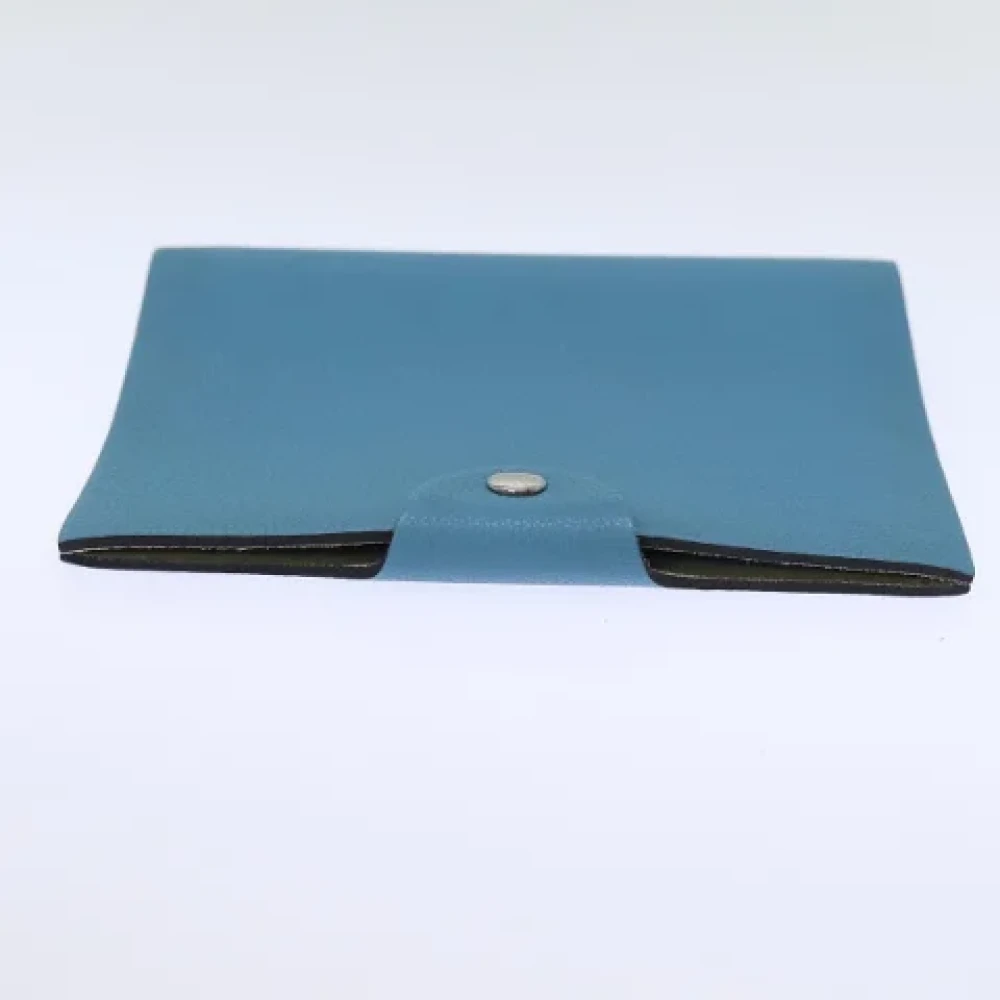 Hermès Vintage Pre-owned Leather home-office Blue Dames