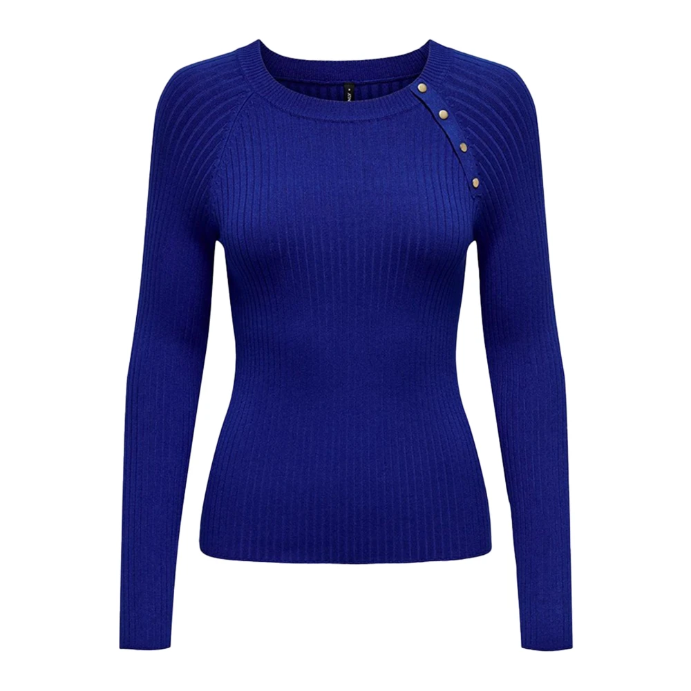 Only Stijlvolle Breiwerk Collectie Blue Dames