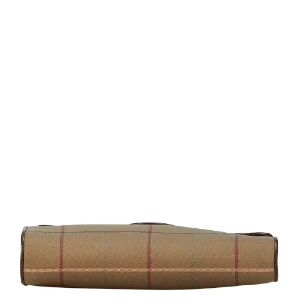 Burberry Vintage Pre-owned Canvas clutches Beige Dames