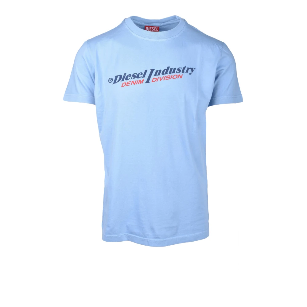 Diesel Katoenen T-shirt Blue Heren