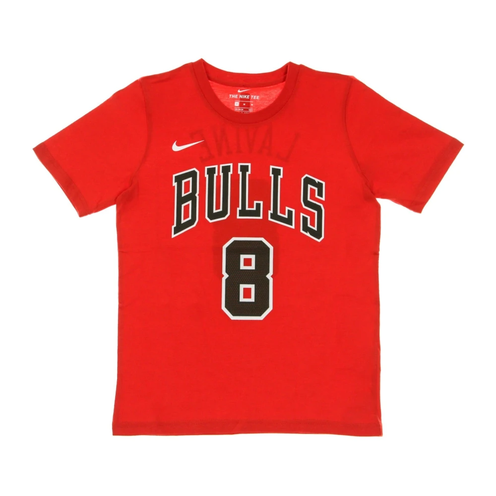 Nike Chicago Bulls Icon Tee Zach Lavine Red Heren