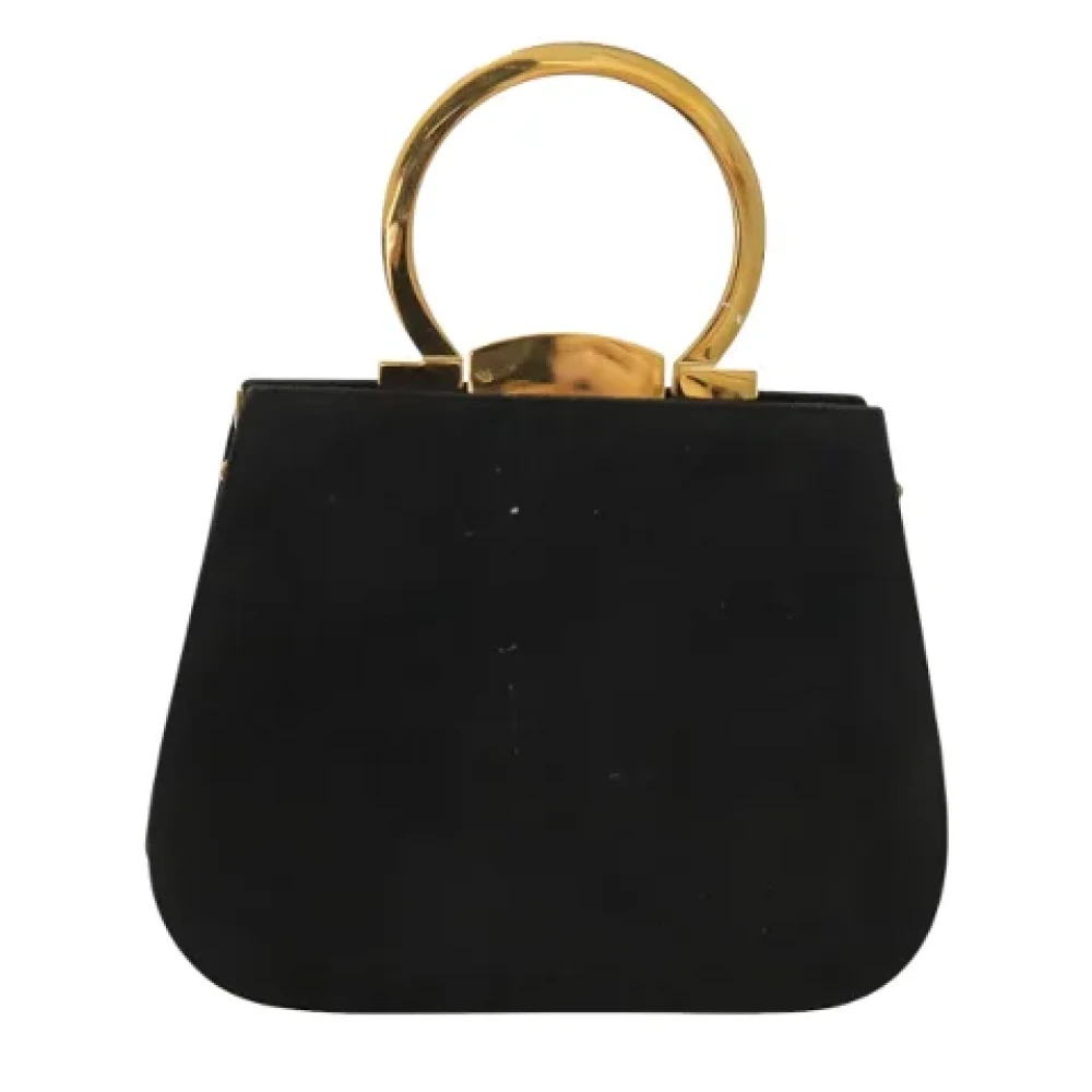 Salvatore Ferragamo Pre-owned Suede handbags Black Dames