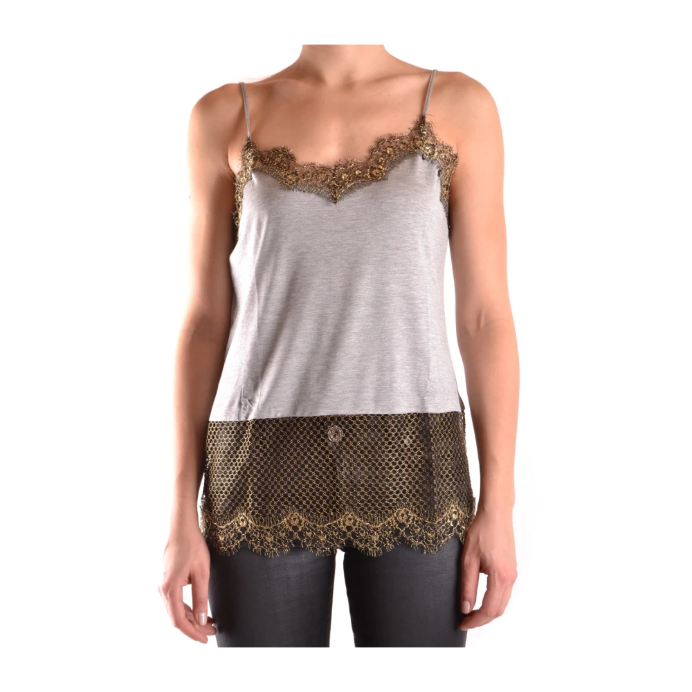 Pinko Women's Gray Sleeveless Top - Sleeveless Tops - S - Tops