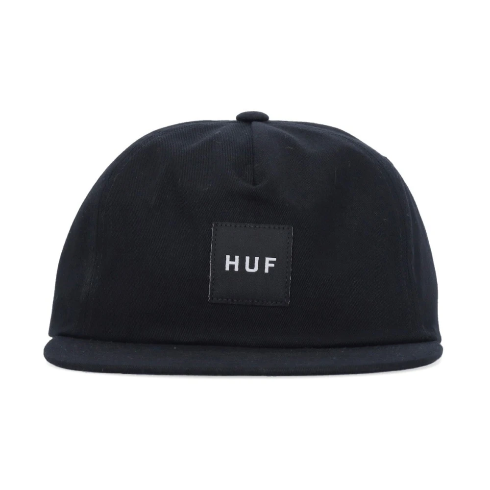 HUF Zwarte Flat Visor Cap Snapback Set Black Heren