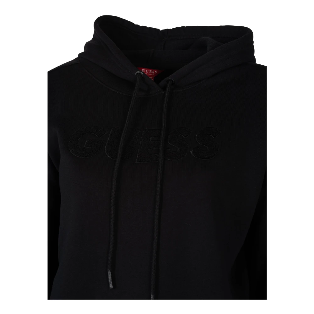 Guess Klassieke hoodie met verstelbare capuchon Black Dames