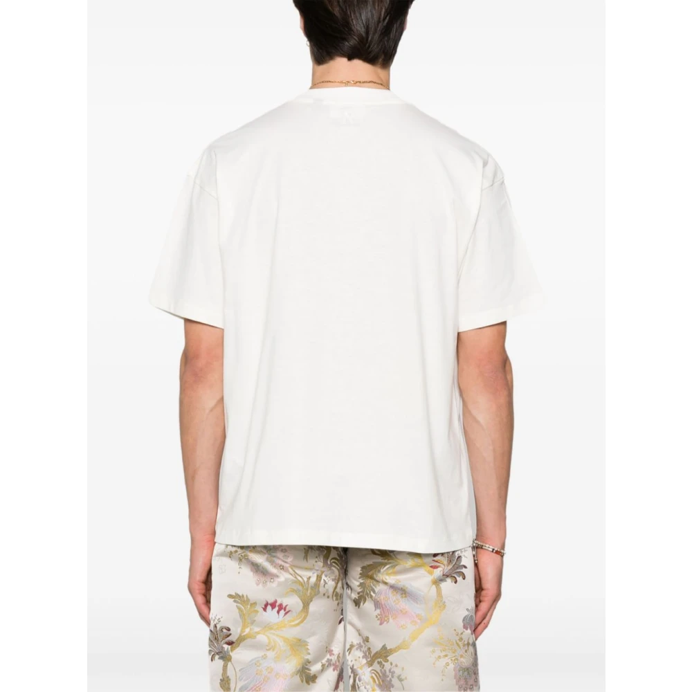 Represent Witte Katoenen Jersey Oversize T-shirt White Heren
