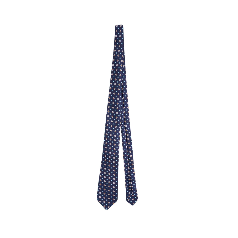 Kiton Gestreept Zijden Stropdas Multicolor Unisex