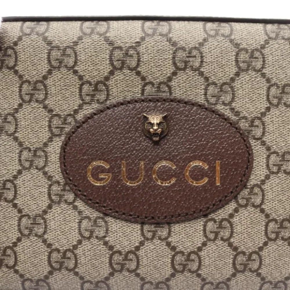 Gucci Vintage Pre-owned Leather shoulder-bags Beige Dames