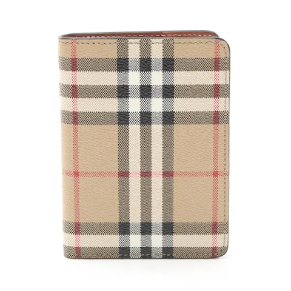 Burberry Vintage Pre-owned Canvas wallets Beige Dames