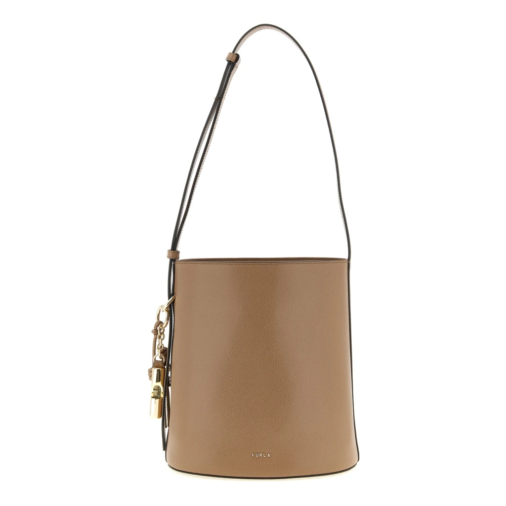 Furla Women's Beige Small Roxie Bucket Bag - Bucket Bags - One Size - Bags