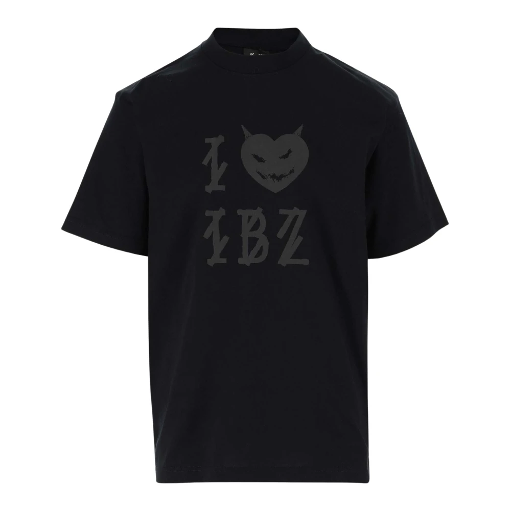 44 Label Group Katoenen T-shirt met Grafische Print Black Heren