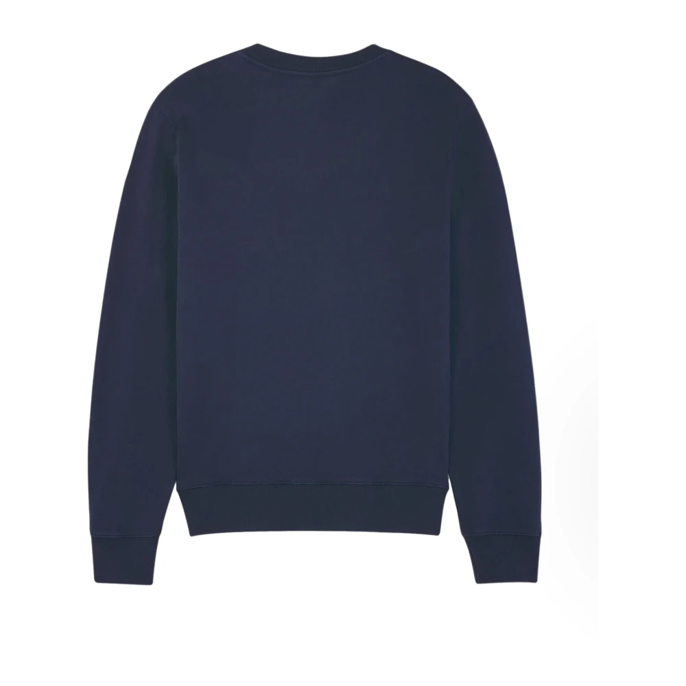 Maison Kitsuné Chillax Patch Sweater Blue Heren