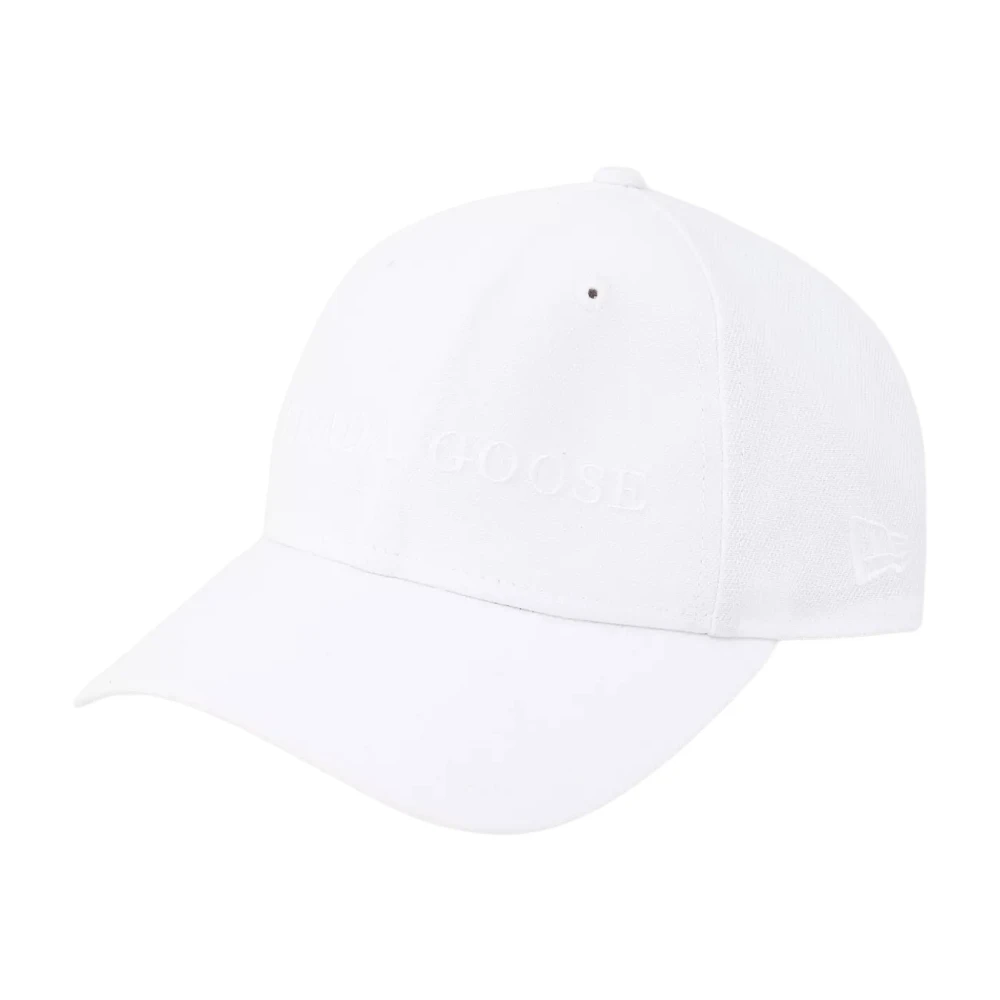 Canada Goose Witte Wordmark Pet met Klep White Unisex