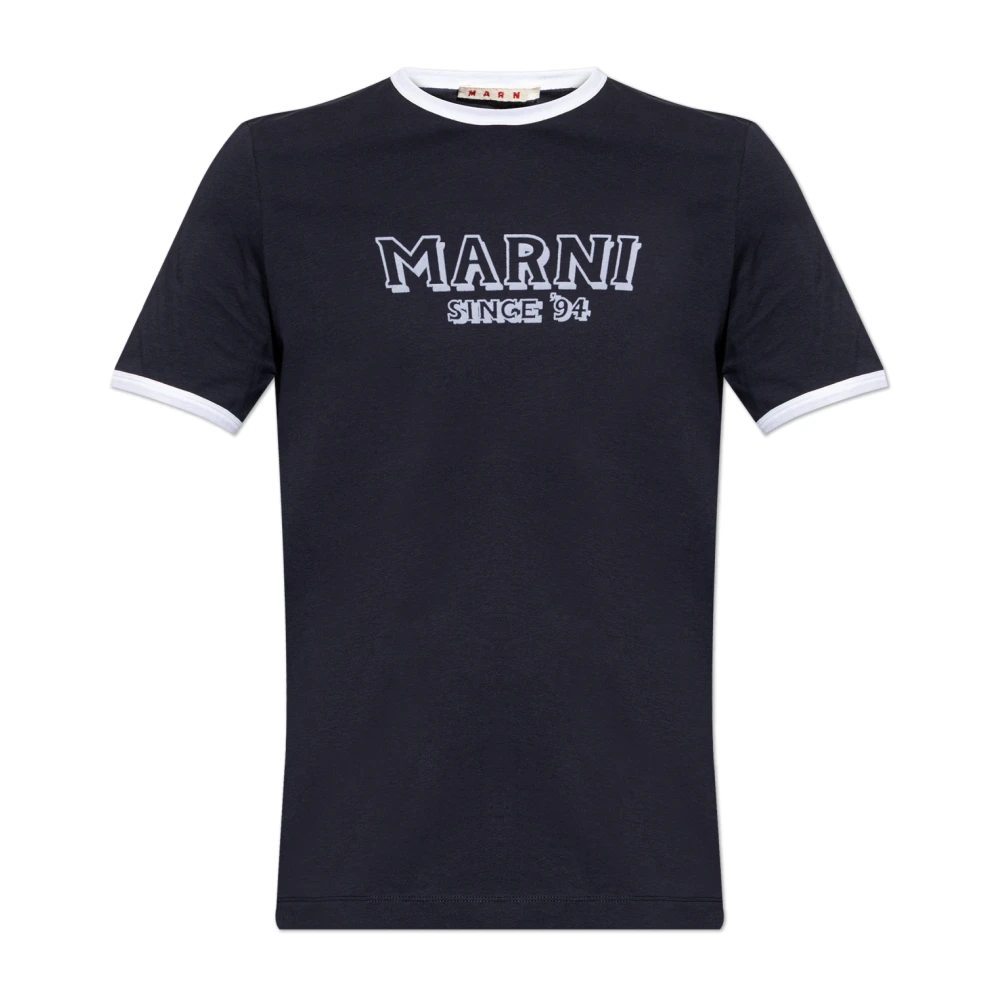 Marni Men's Black T-Shirts, M, The Logo T-Shirt