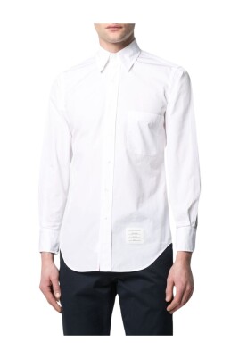 white-button-down-pocket-shirt