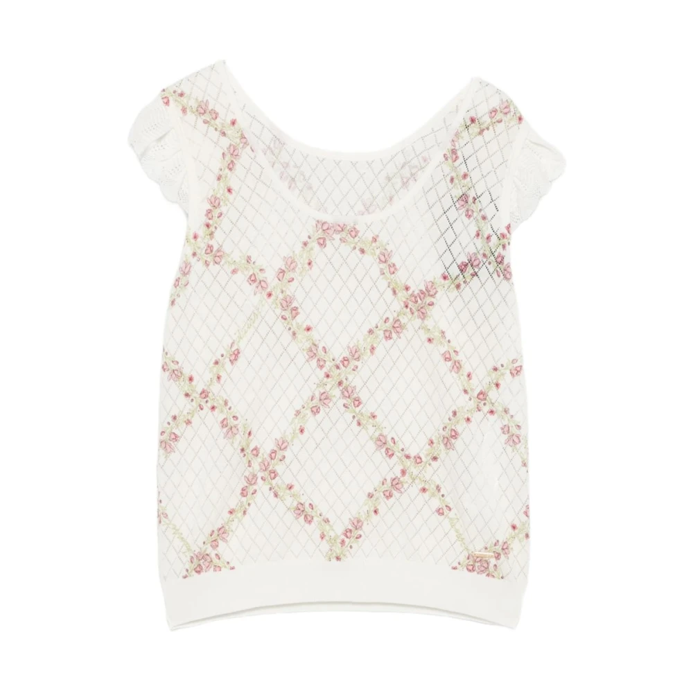 Twinset Women's Multicolor Round-Neck Knitwear, S, Round-Neck Knitwear