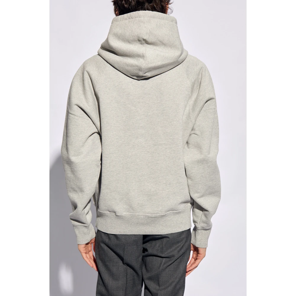 Ami Paris Katoenen hoodie Gray Heren