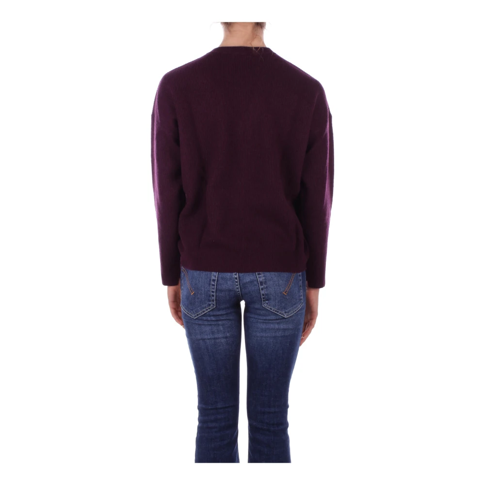 Liu Jo Logo Sweater Collection 1 Side Purple Dames