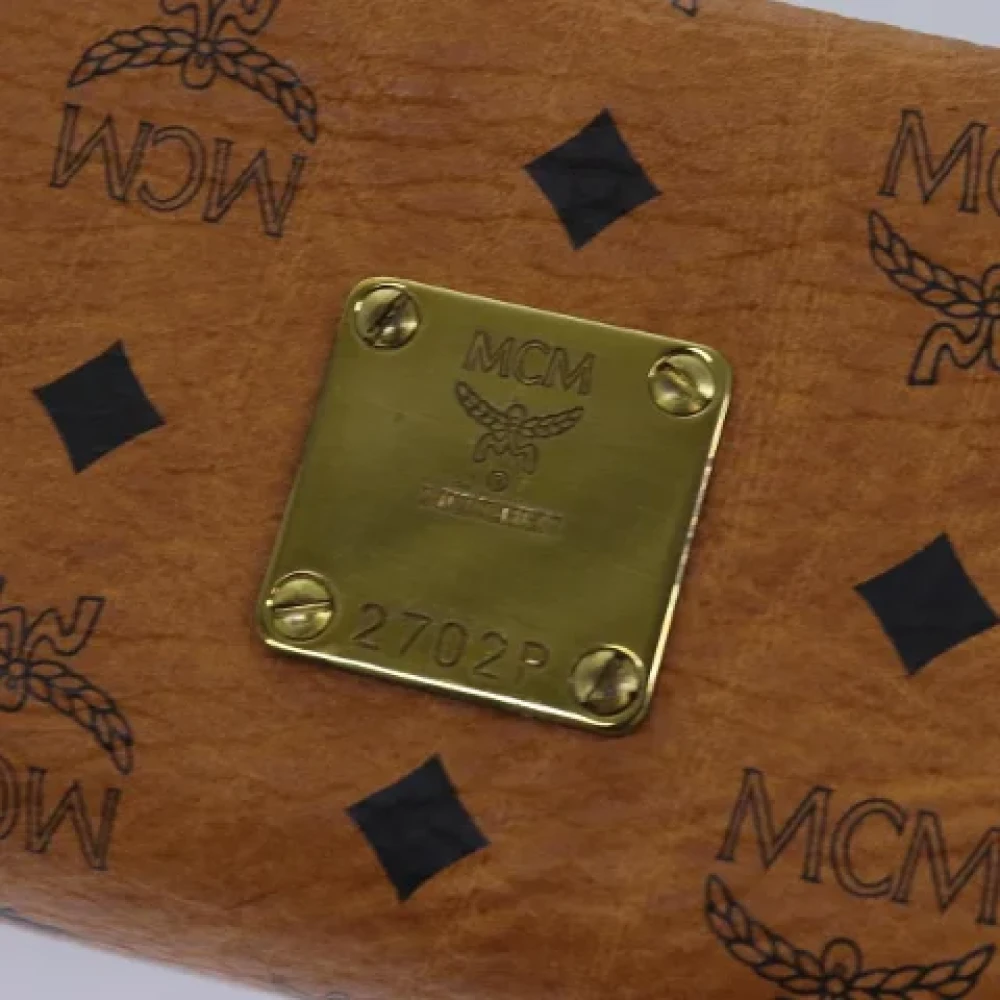 MCM Pre-owned Canvas clutches Brown Dames
