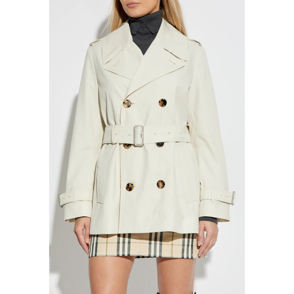 Burberry Korte trenchcoat Beige Dames