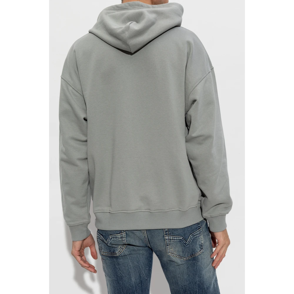 Diesel Sweatshirt S-Ummer-Bigoval Gray Unisex