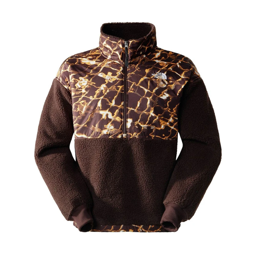 The North Face Bruin Winter Olympische Geodetische Print Fleece Brown Heren