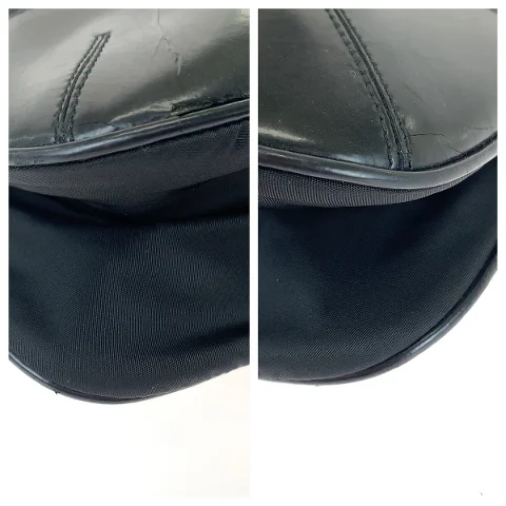 Prada Vintage Pre-owned Canvas prada-bags Black Dames