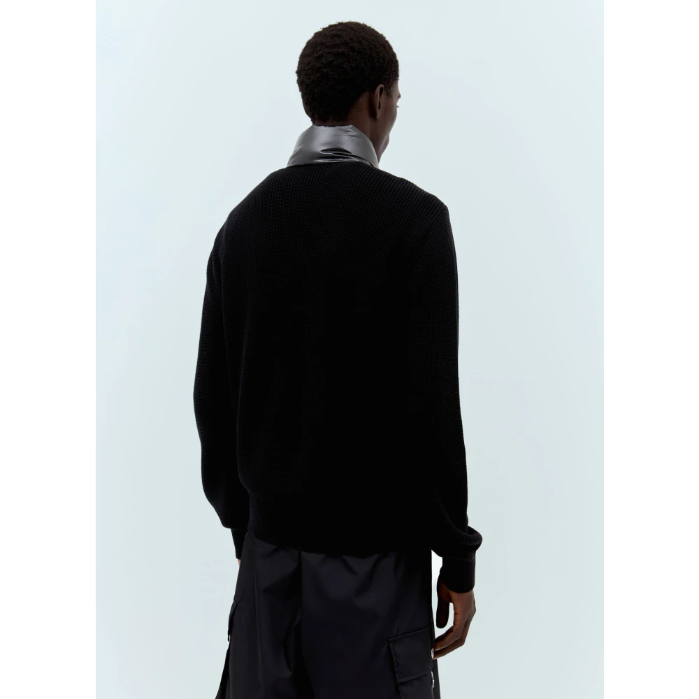 Moncler Gewatteerde Zip-Up Vest Black Heren