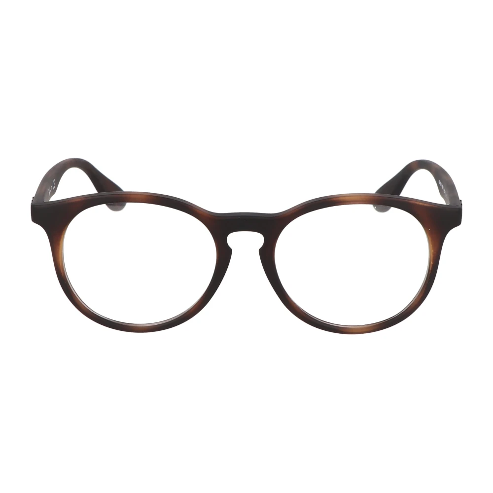 Ray-Ban Ronde Acetaat Brillen Brown Unisex