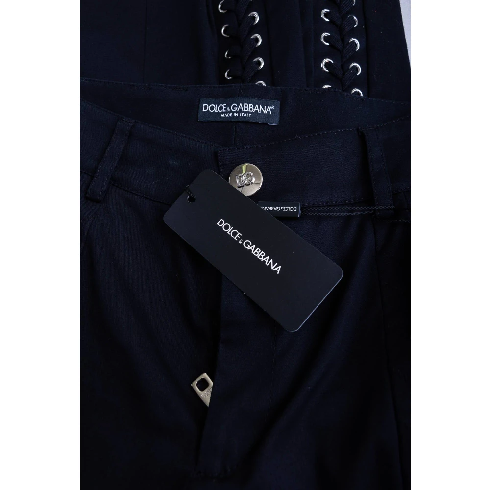 Dolce & Gabbana Cargo Side Cords Broek voor Vrouwen Black Dames