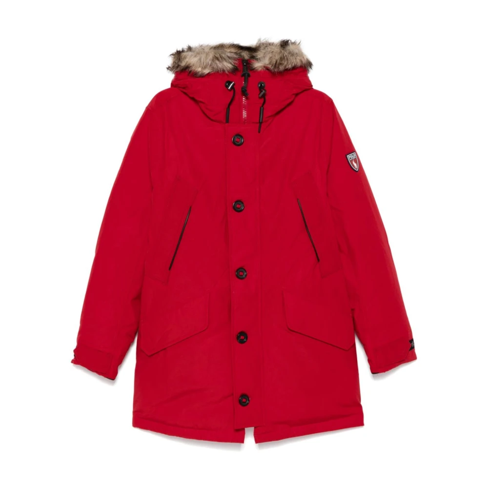 Ralph Lauren Gewatteerde Winterjas Red Heren