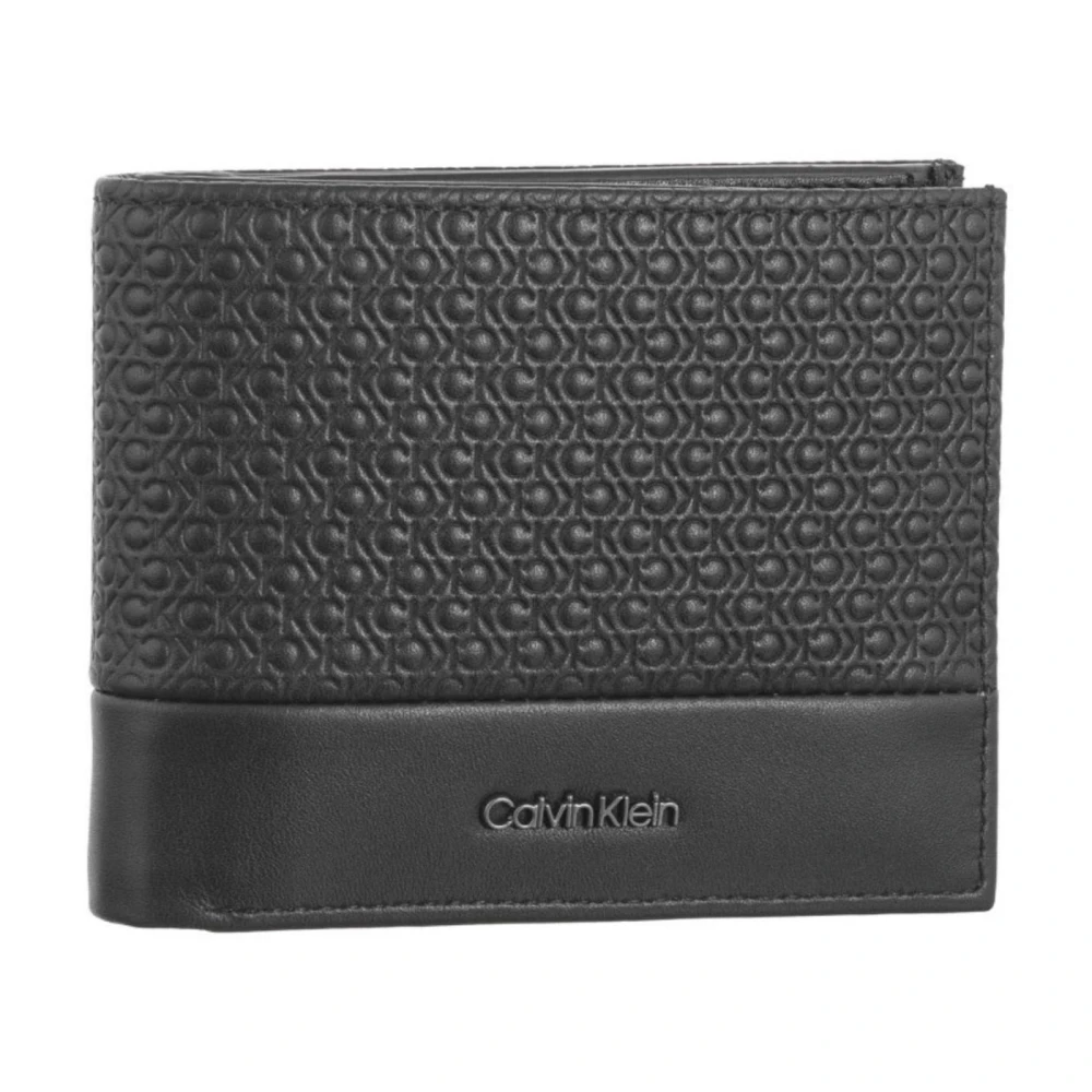 Calvin Klein Heren Portemonnee Bifold met Muntvak Black Heren