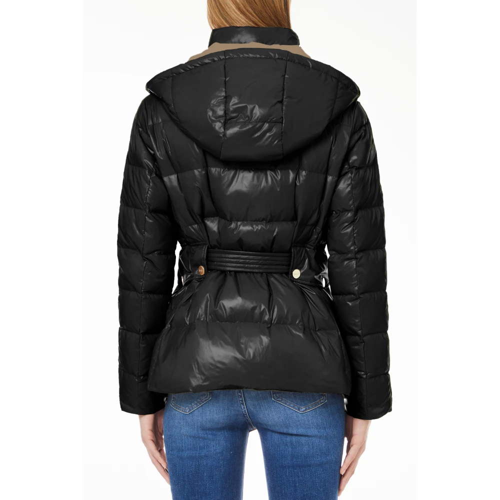Liu Jo Korte Donsjas Veren Gevoerd Black Dames