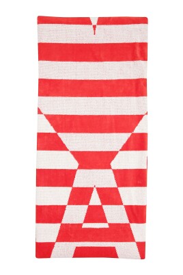 serviette-de-plage-en-coton-avec-logo-coeur