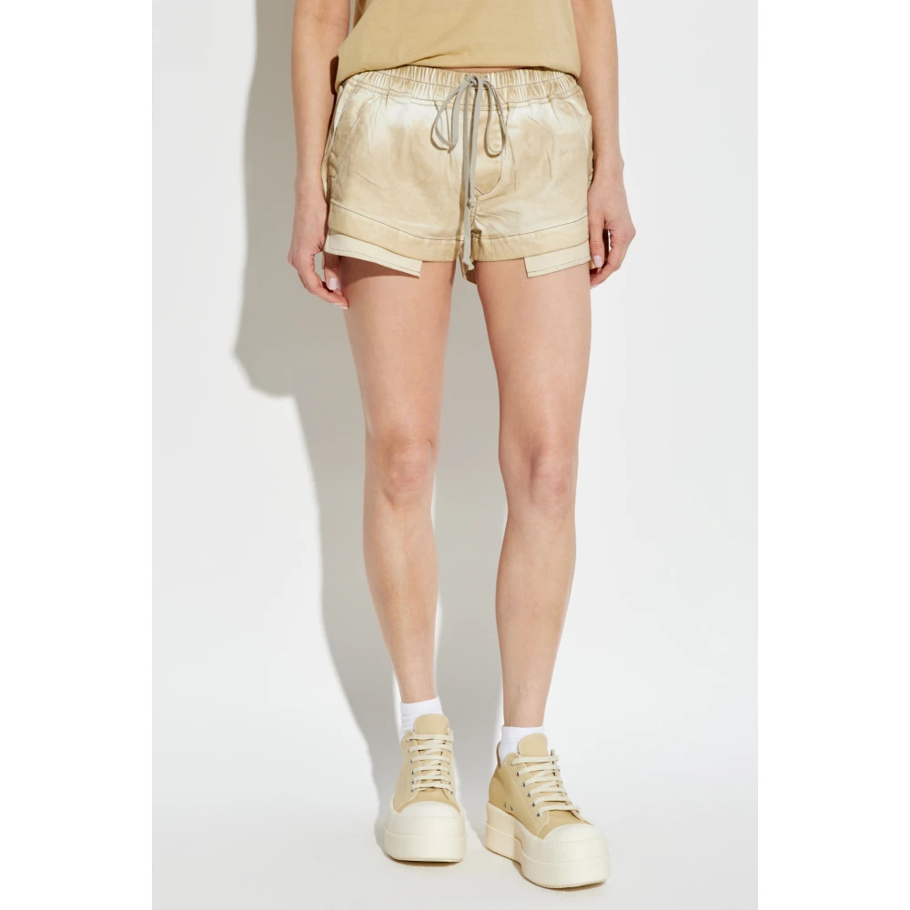 Rick Owens Pocket Shorts Beige Dames