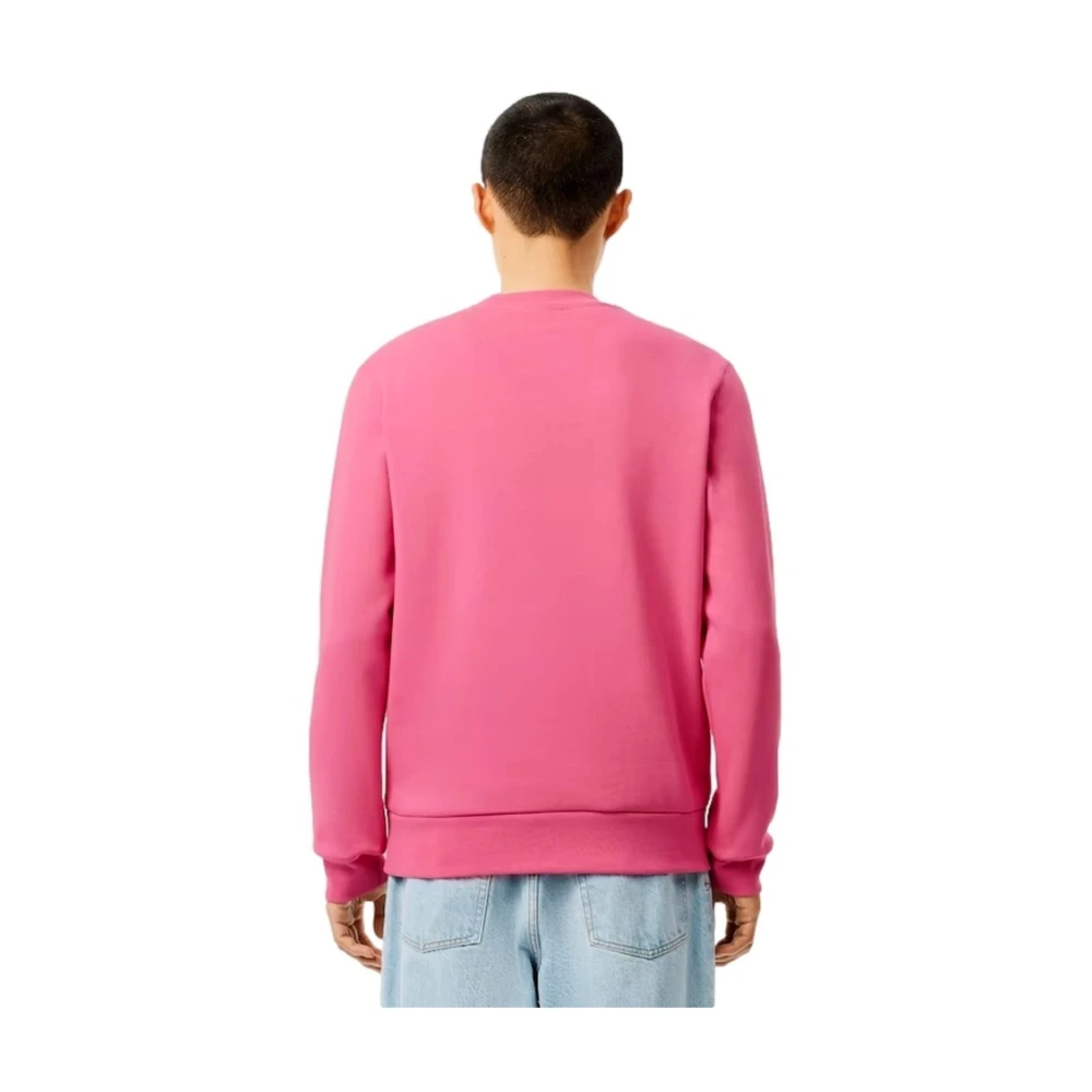 Lacoste Roze sweatshirt met stijl Pink Heren
