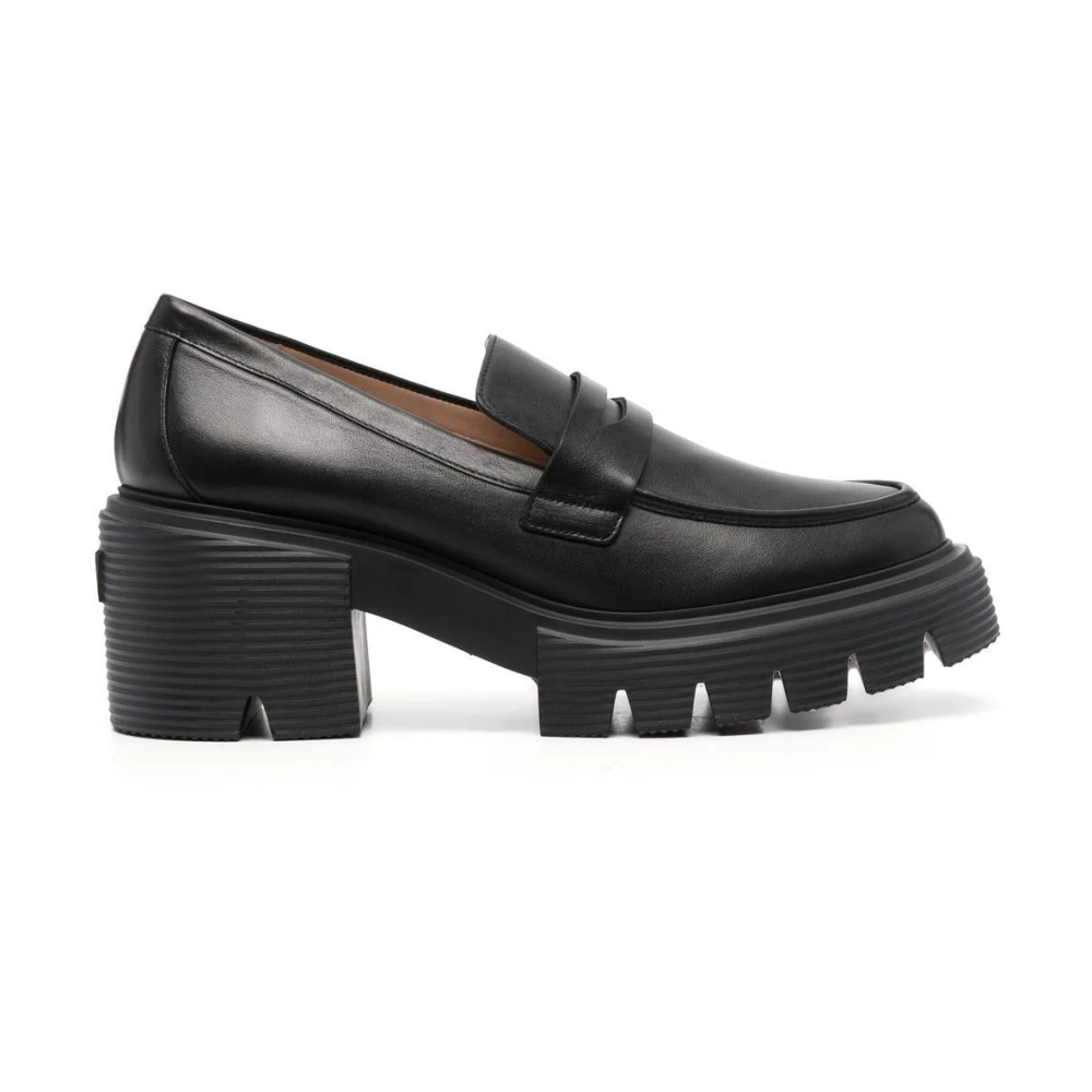 Stuart Weitzman Stilfull Loafer Klackstövlar Black, Dam