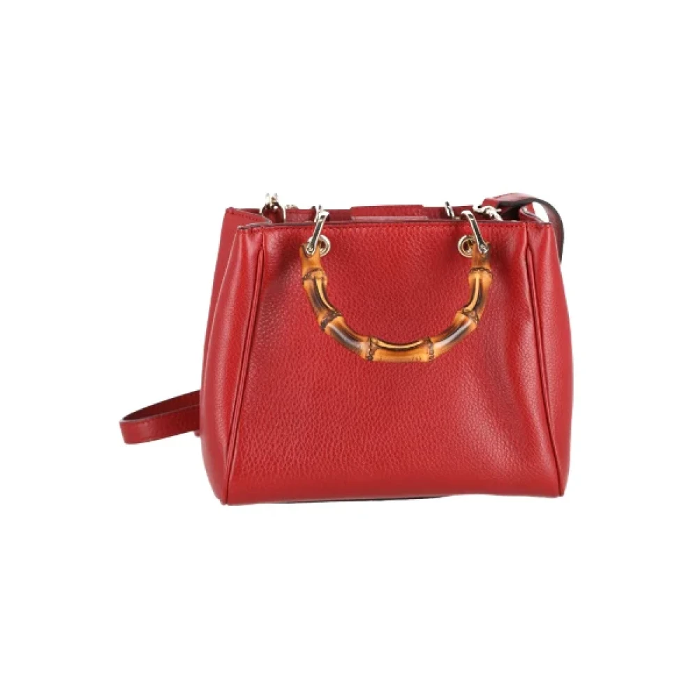 Gucci Vintage Pre-owned Leather handbags Red Dames