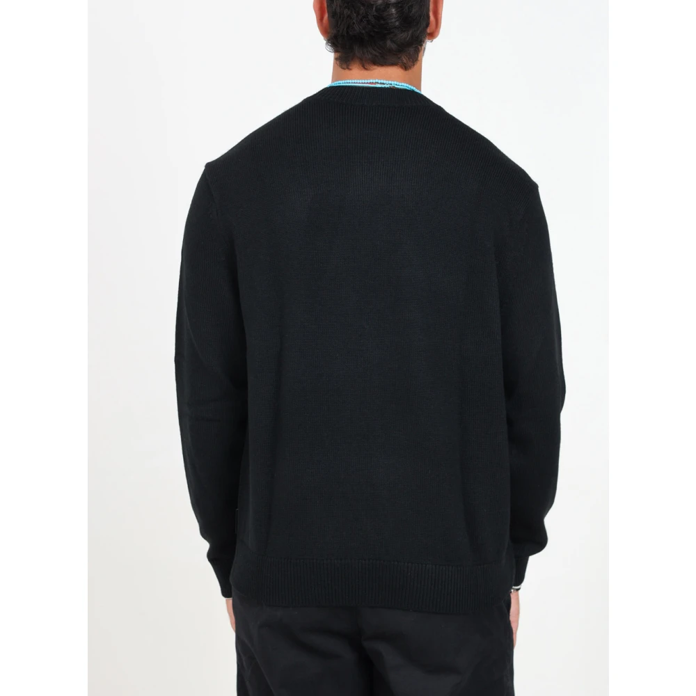 Emporio Armani Zwarte Basic Crewneck Sweater Black Heren