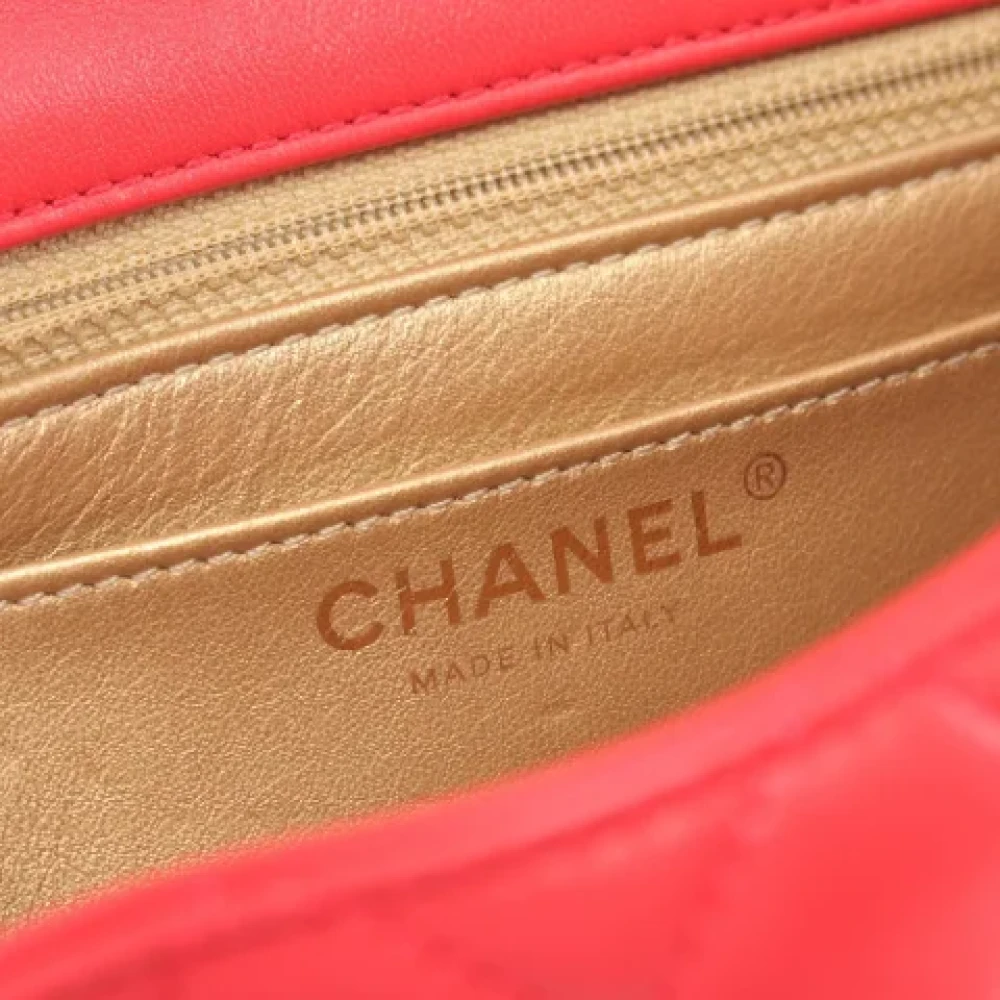 Chanel Vintage Pre-owned Leather shoulder-bags Red Dames