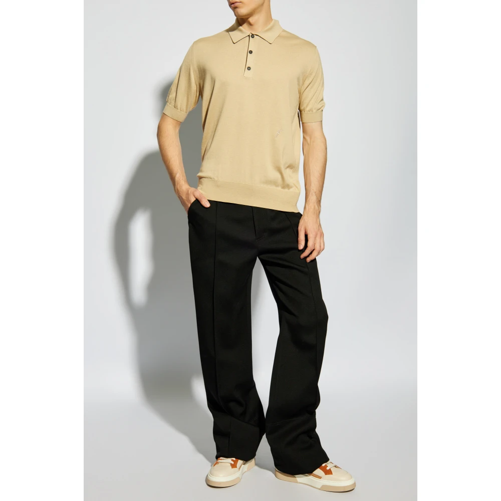 Salvatore Ferragamo Geplooide broek Black Heren